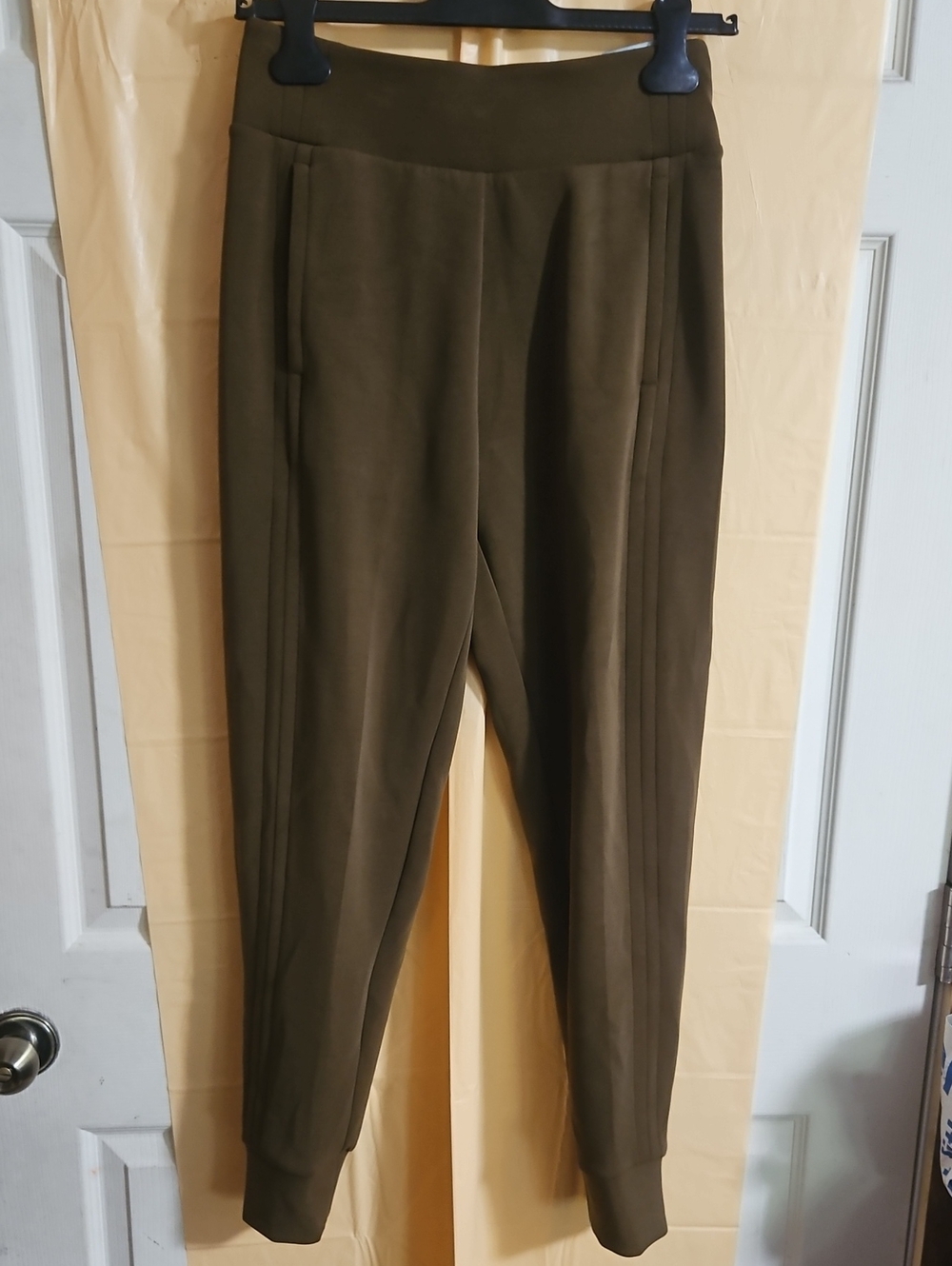 CALIA Sandwash SCUBA HIGH RISE Jogger: DARK KHAKI OLIVE: NEW WITH TAGS: SIZE XS